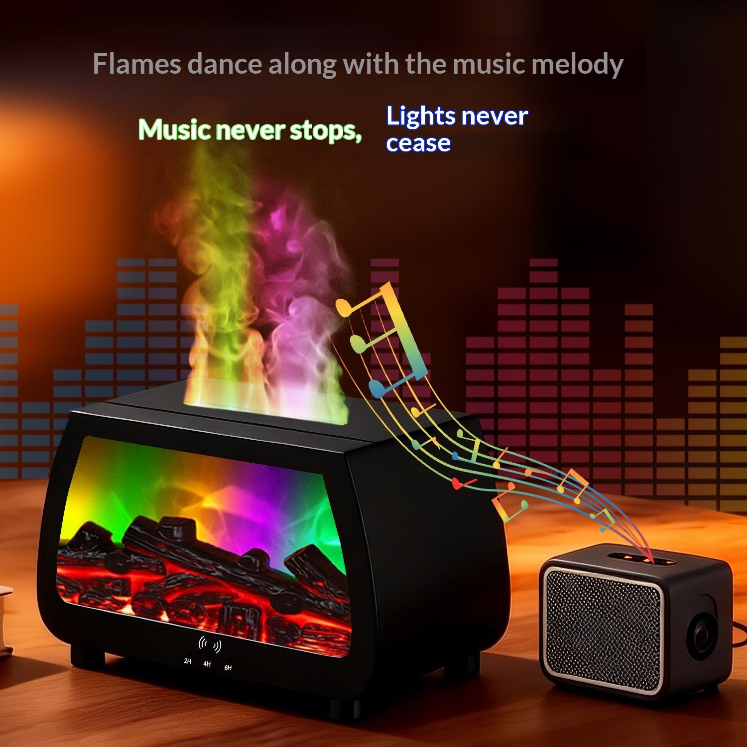 Steam Fireplace Aroma Diffuser Humidifier for Home