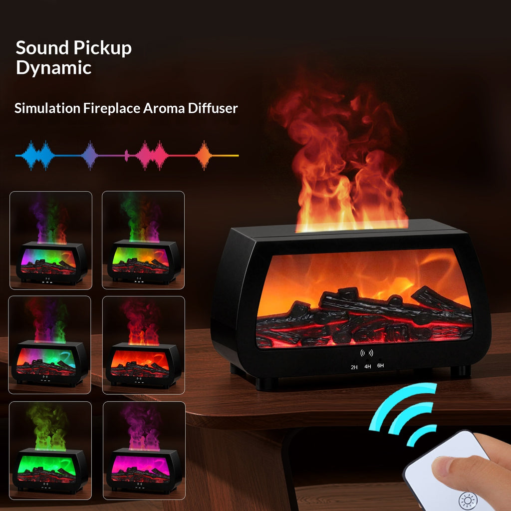 Steam Fireplace Aroma Diffuser Humidifier for Home