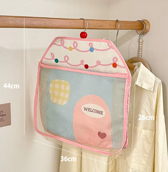 Three-in-One Wall-Mounted Net Bag - Versatile Cosmetic Pouch