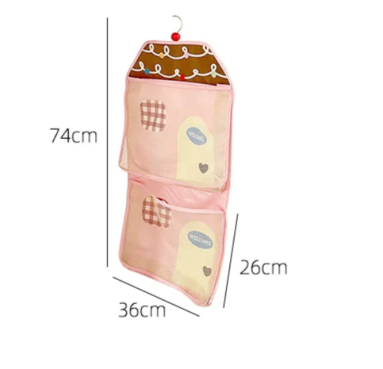 Three-in-One Wall-Mounted Net Bag - Versatile Cosmetic Pouch