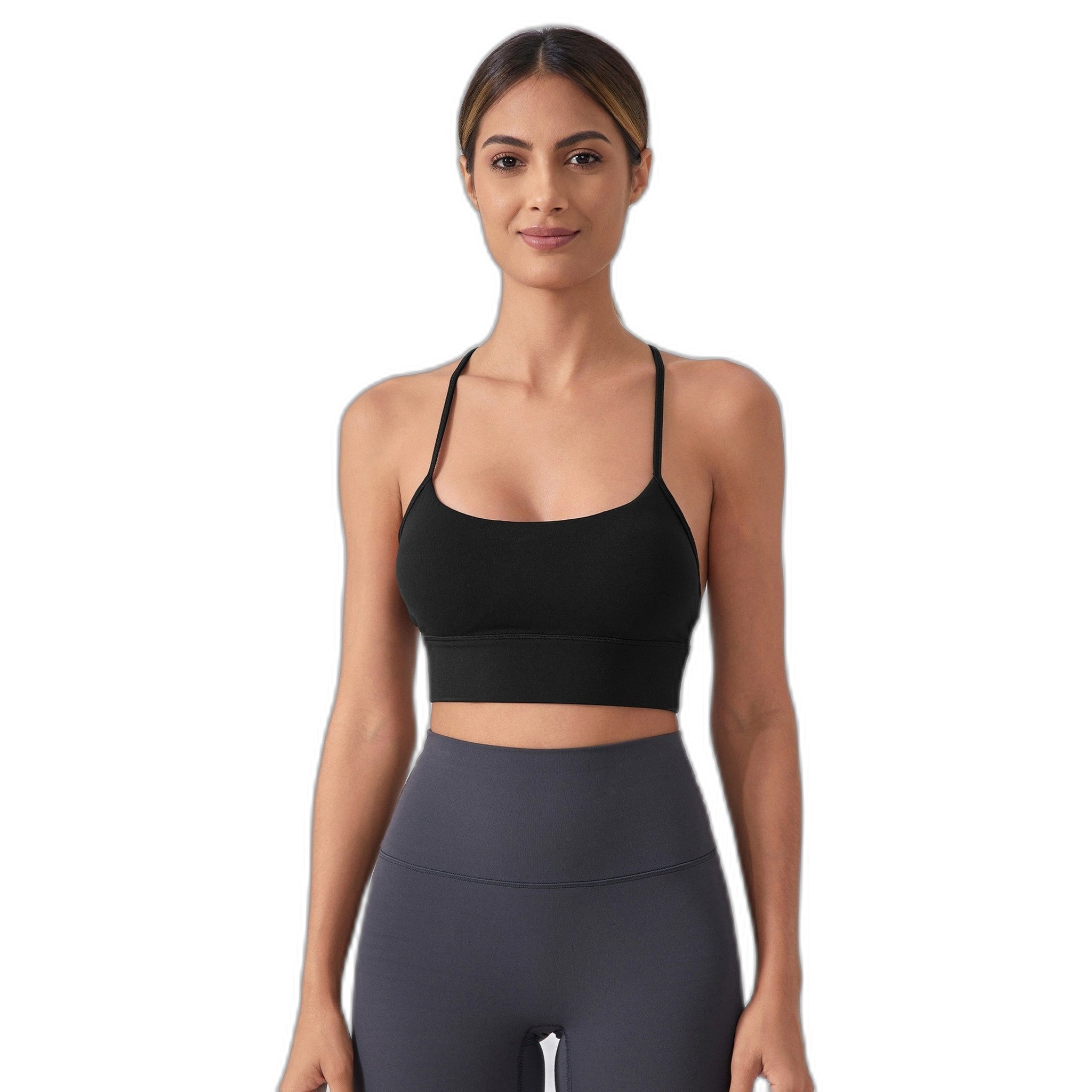 Nude-Feel Y-Back Sexy Beauty-Back Yoga Bra