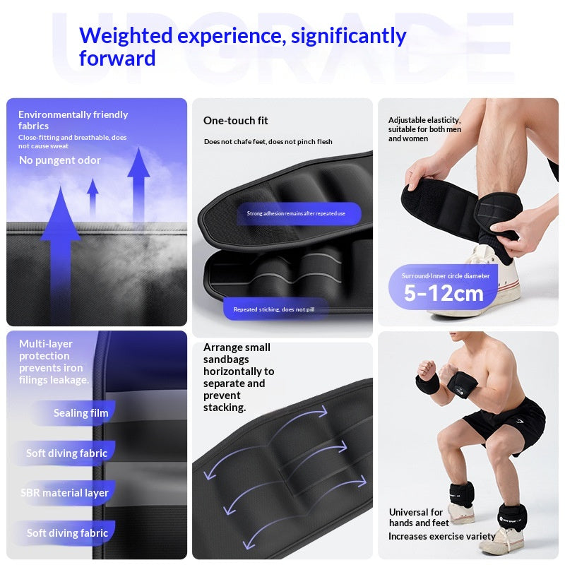 Weighted Invisible Sandbag Leg Wraps for Home Office Storage