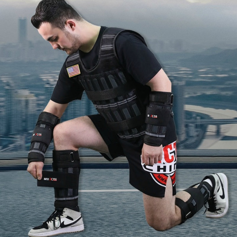 Steel Plate Leg Wraps with Sandbag Weights for Home Office