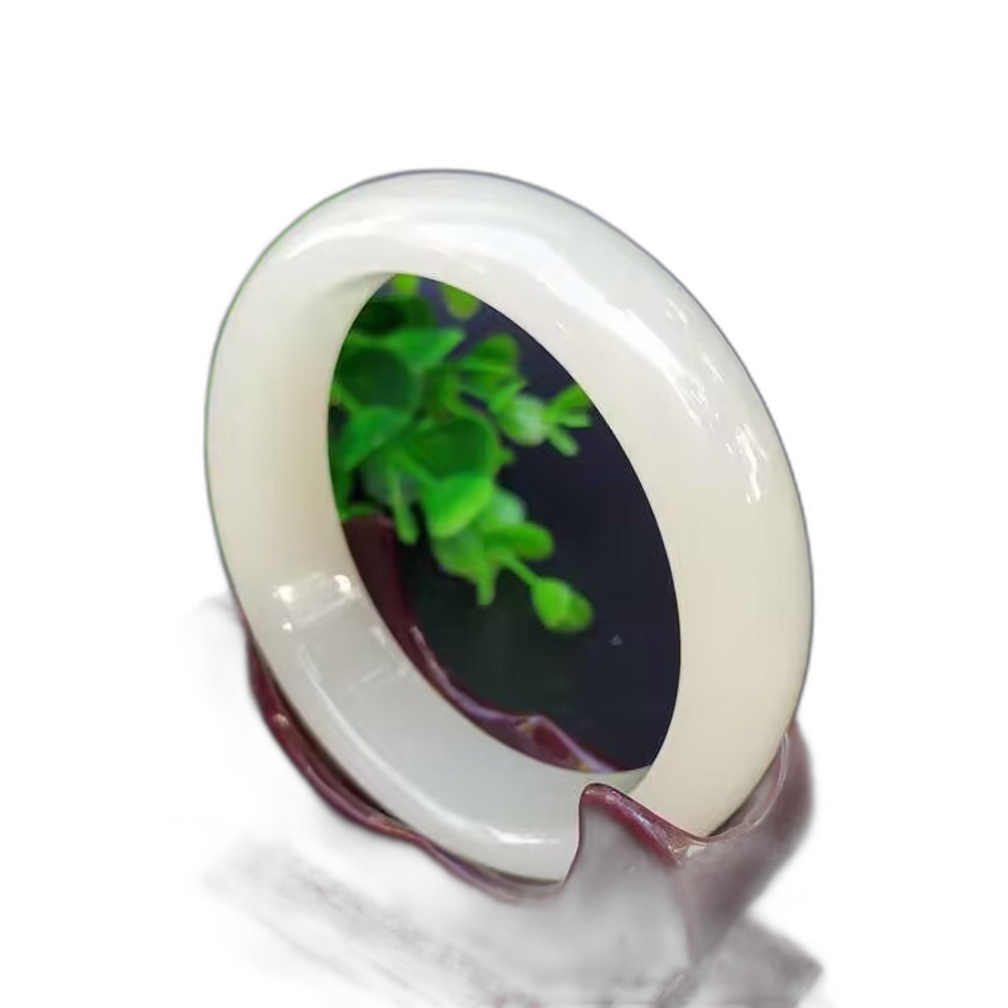 Natural Cyan-white Jade Bracelet for Wellness & Style