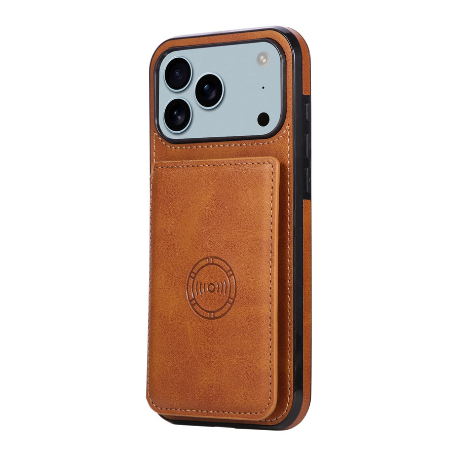 Magnetic Wallet-style Phone Leather Case with Card Slots