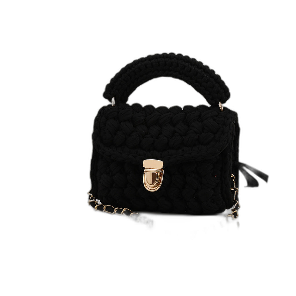 Handwoven Womens Tote Bag - Minimalist Style Cosmetic Bag