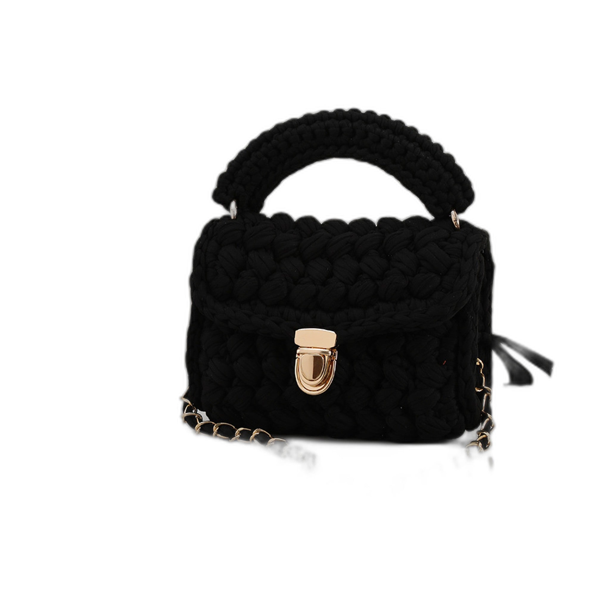 Handwoven Womens Tote Bag - Minimalist Style Cosmetic Bag