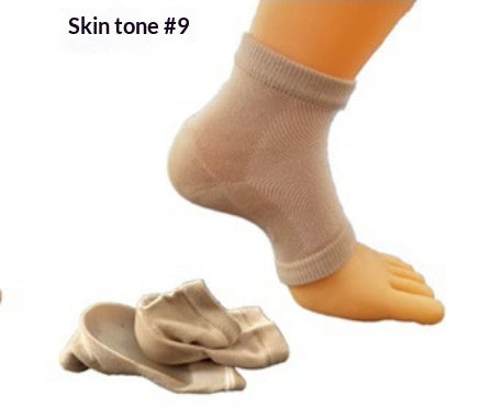 Height-Increasing Sports Socks with Half-Height Heel Pad