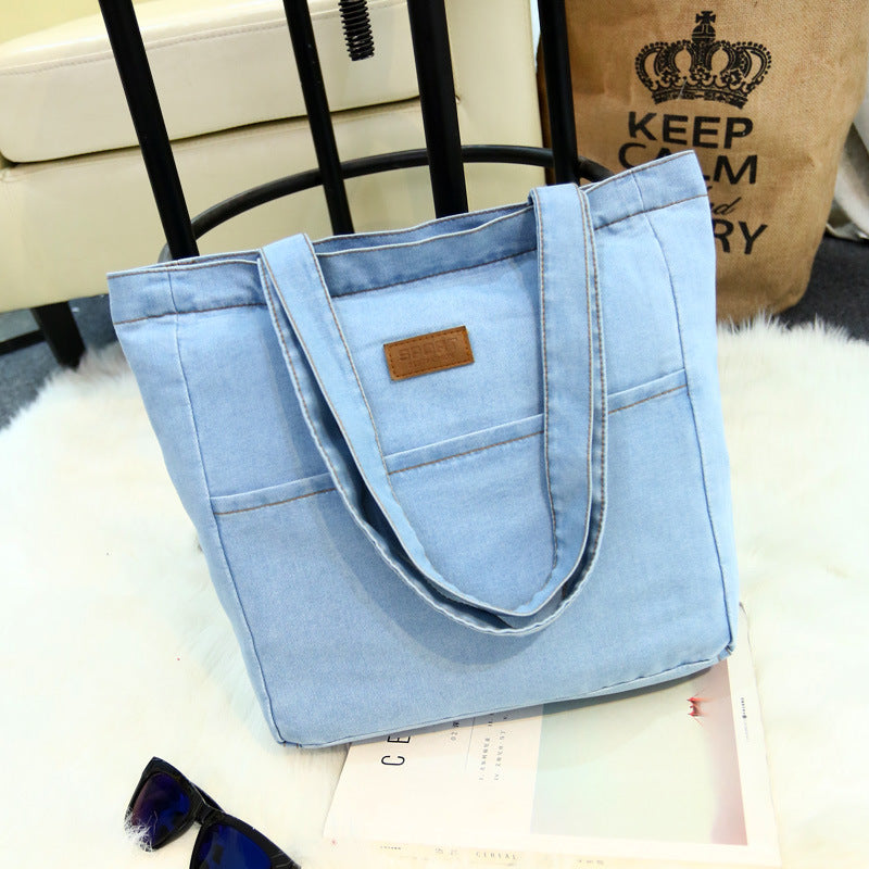 Korean Style Denim Bag - Fresh & Clean Women's Crossbody