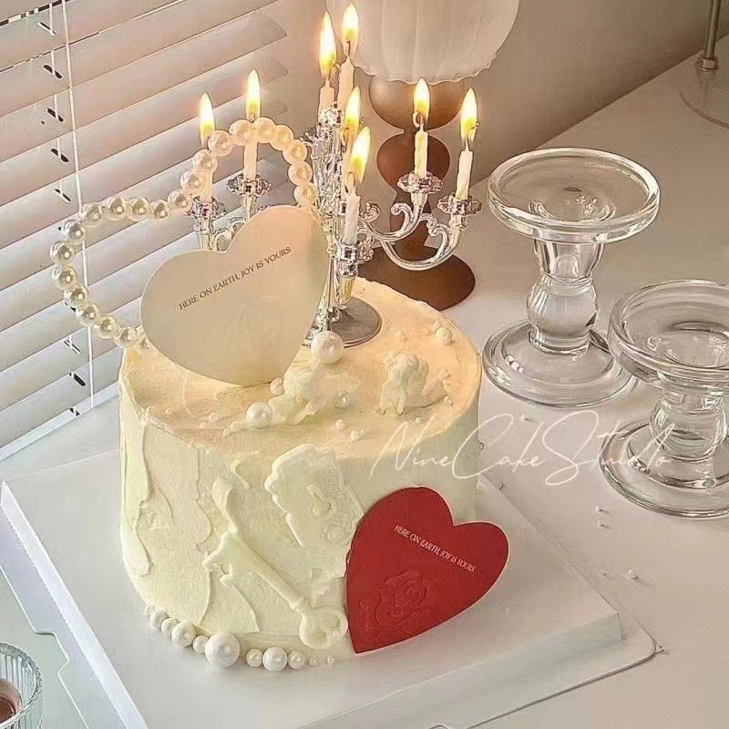 European-style Vintage Birthday Candle Holder for Baking