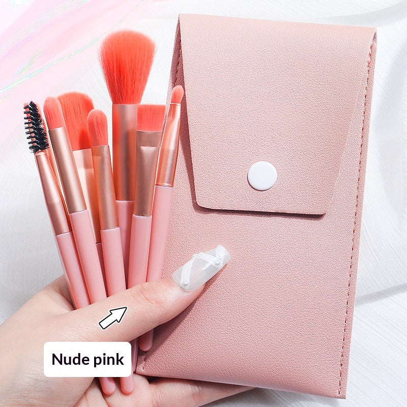 Portable Brush Set Makeup Tool Kit with Stylish Brush Holder