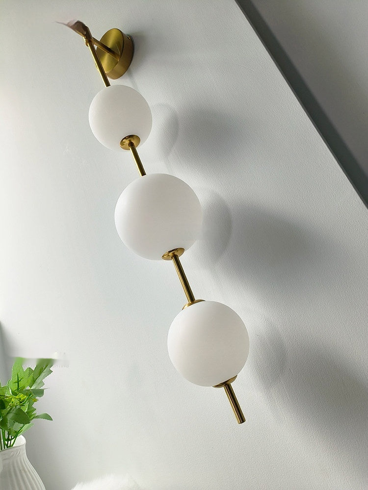 Elegant French Bedside Wall Lamp - Pearl Mood Lamp