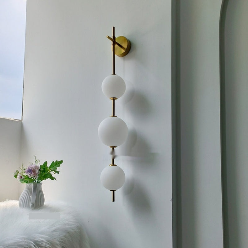 Elegant French Bedside Wall Lamp - Pearl Mood Lamp