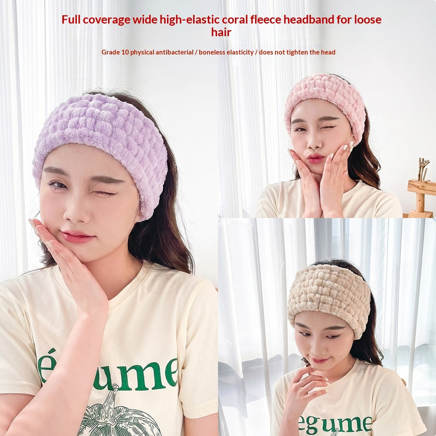 Coral Fleece Non-slip Stretchy Sports Headband - Comfort & Style
