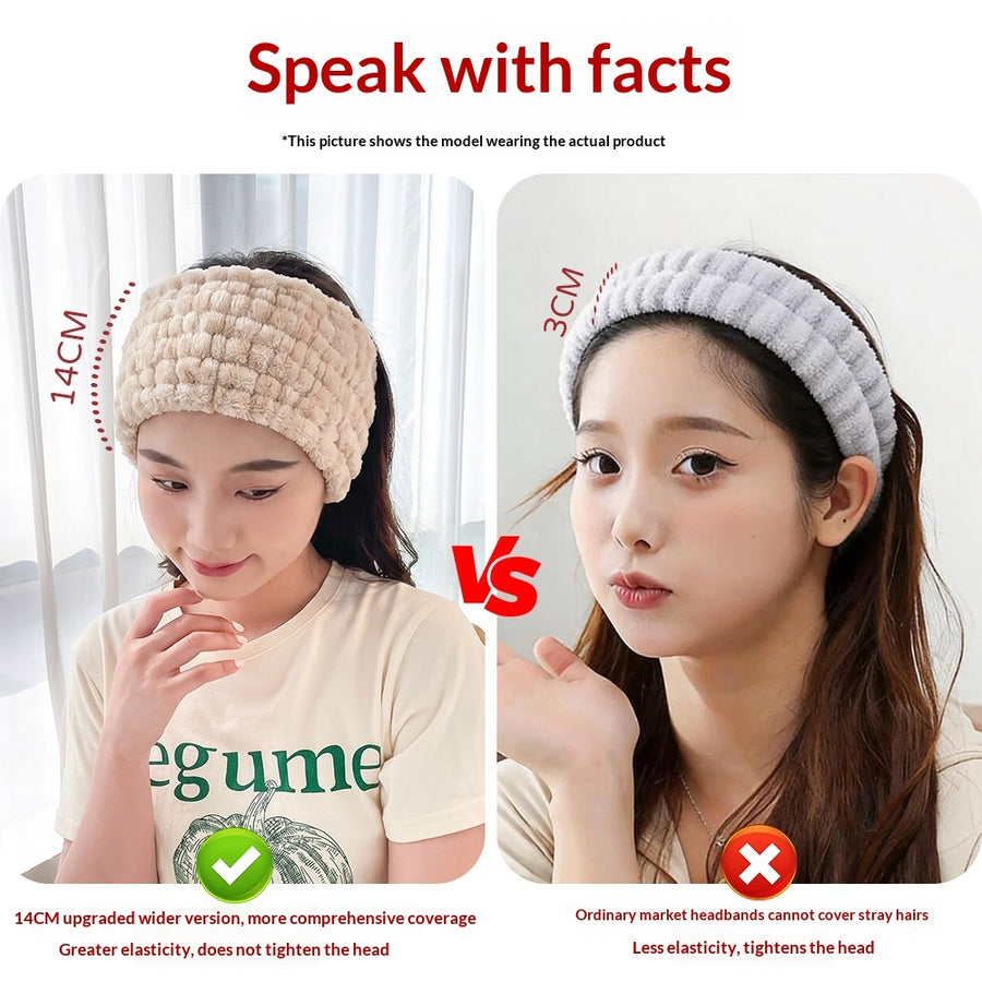 Coral Fleece Non-slip Stretchy Sports Headband - Comfort & Style