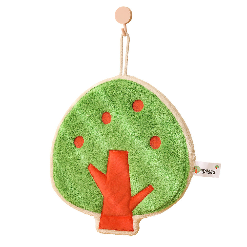 Creative Cartoon Little Tree Hand Towel - Fun Sweat Towel