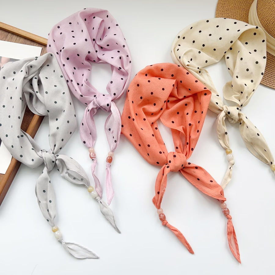 100% Cotton Korean-style Artistic Floral Headband & Scarf