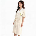 Cotton Bath Skirt Cartoon-themed Wearable Soft Bathrobe
