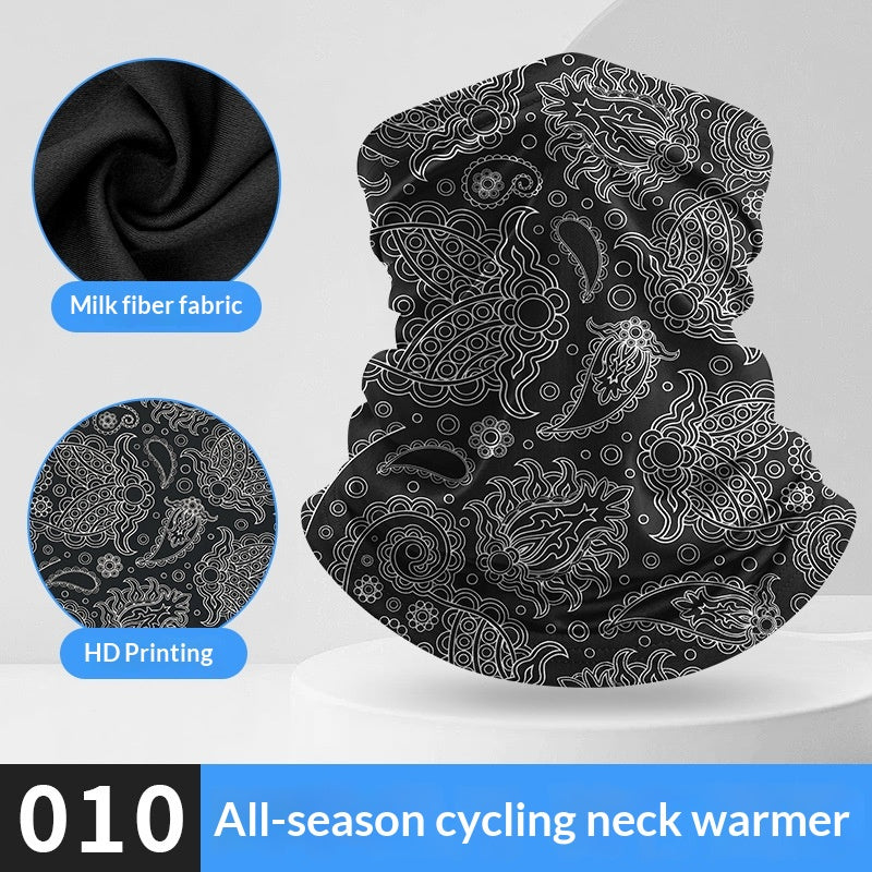 Lycra Cycling Mask - Sweat-Wicking & Sun-Protective Gaiter
