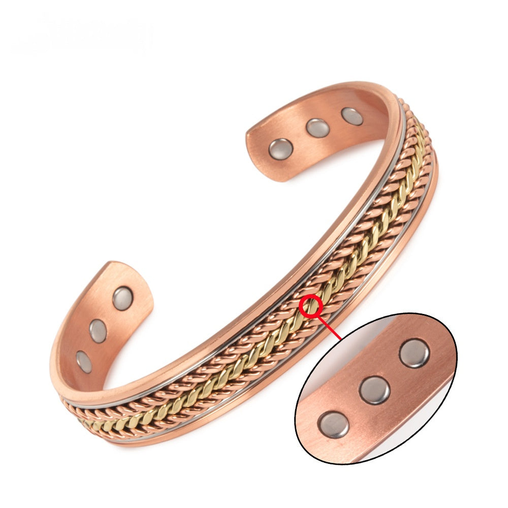 Handwoven Twisted Rope Pattern Cable Bracelet - Stylish Organizer