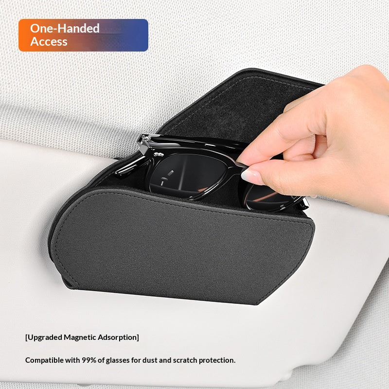 Car-mounted Magnetic Glasses Case Clip - Stylish Banana Clip