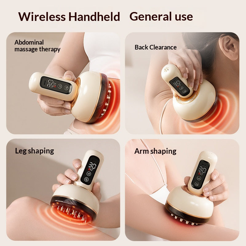 Electric Meridian Brush EMS Pulse Massager for Neck Relief