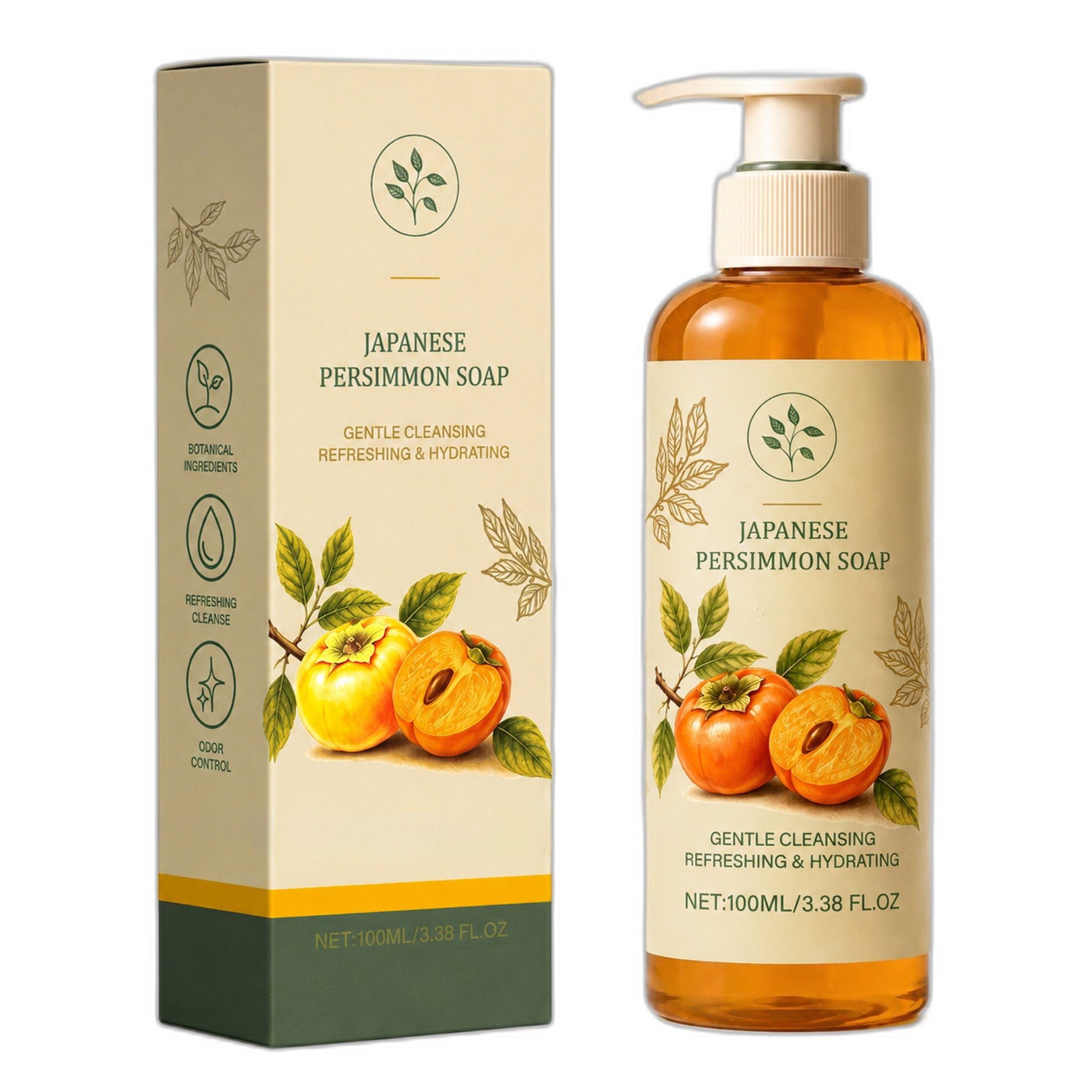 Persimmon Refreshing Foaming Face Wash - Rich & Creamy Lather