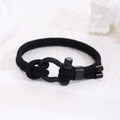 Stainless Steel Horseshoe Buckle Bracelet with Adjustable Milanese Loop