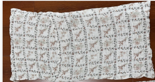 Printed Muslin Pillowcase - Luxurious Satin Feel
