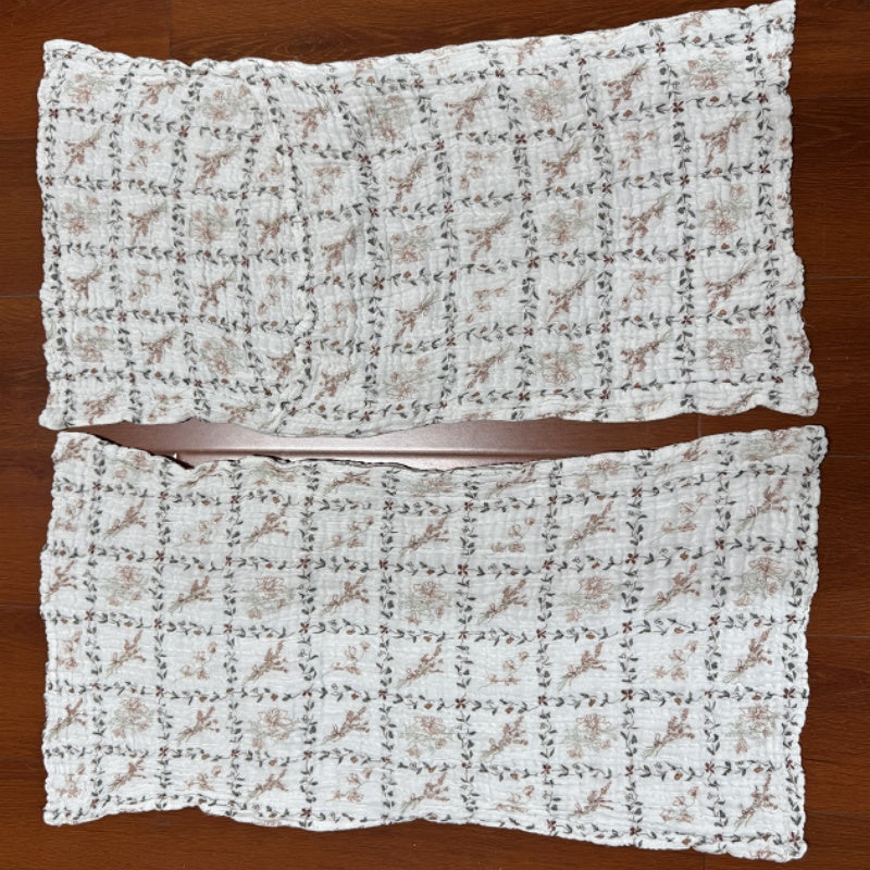 Printed Muslin Pillowcase - Luxurious Satin Feel
