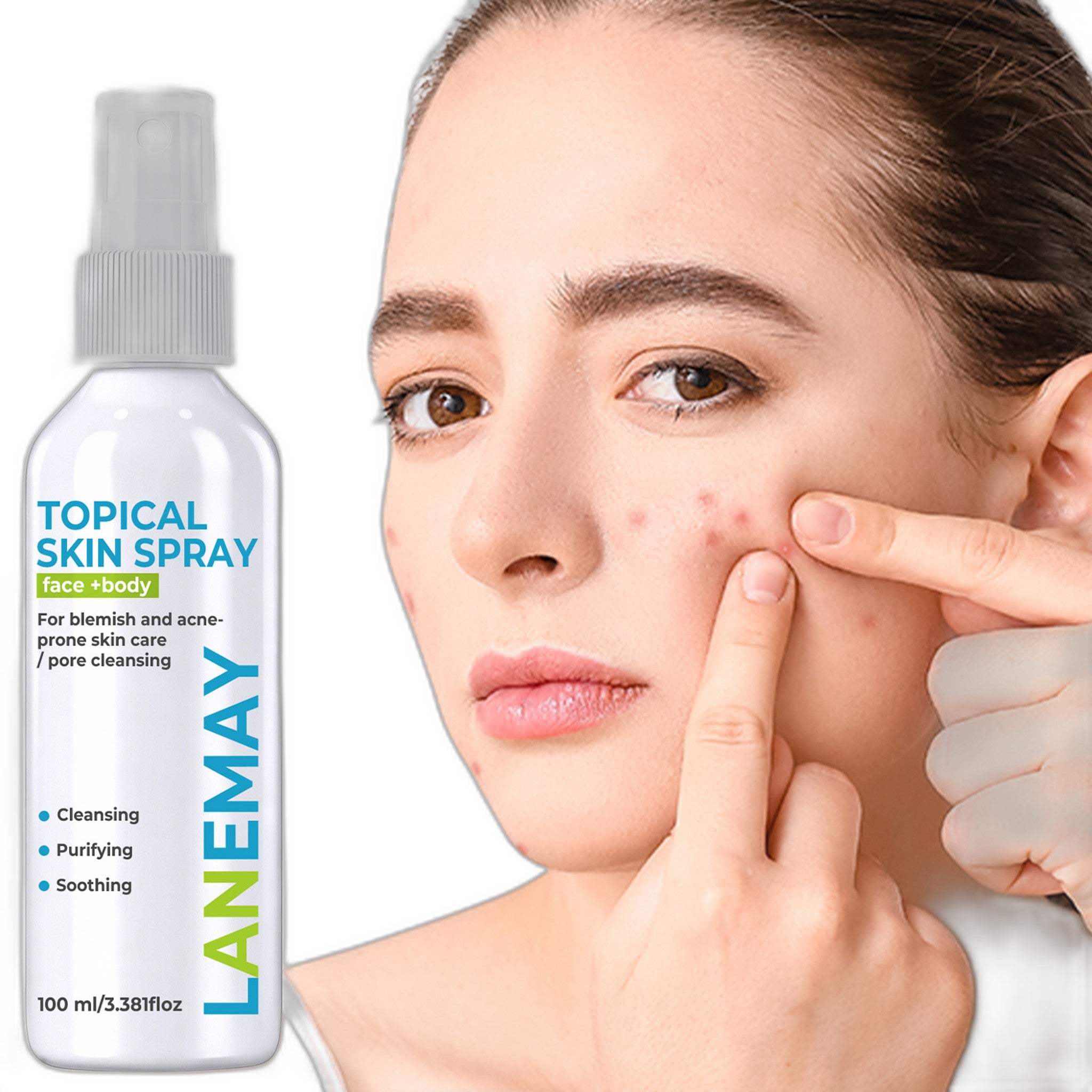 Dual-Use Facial Back Pore-Clearing Oil-Control Cleanser