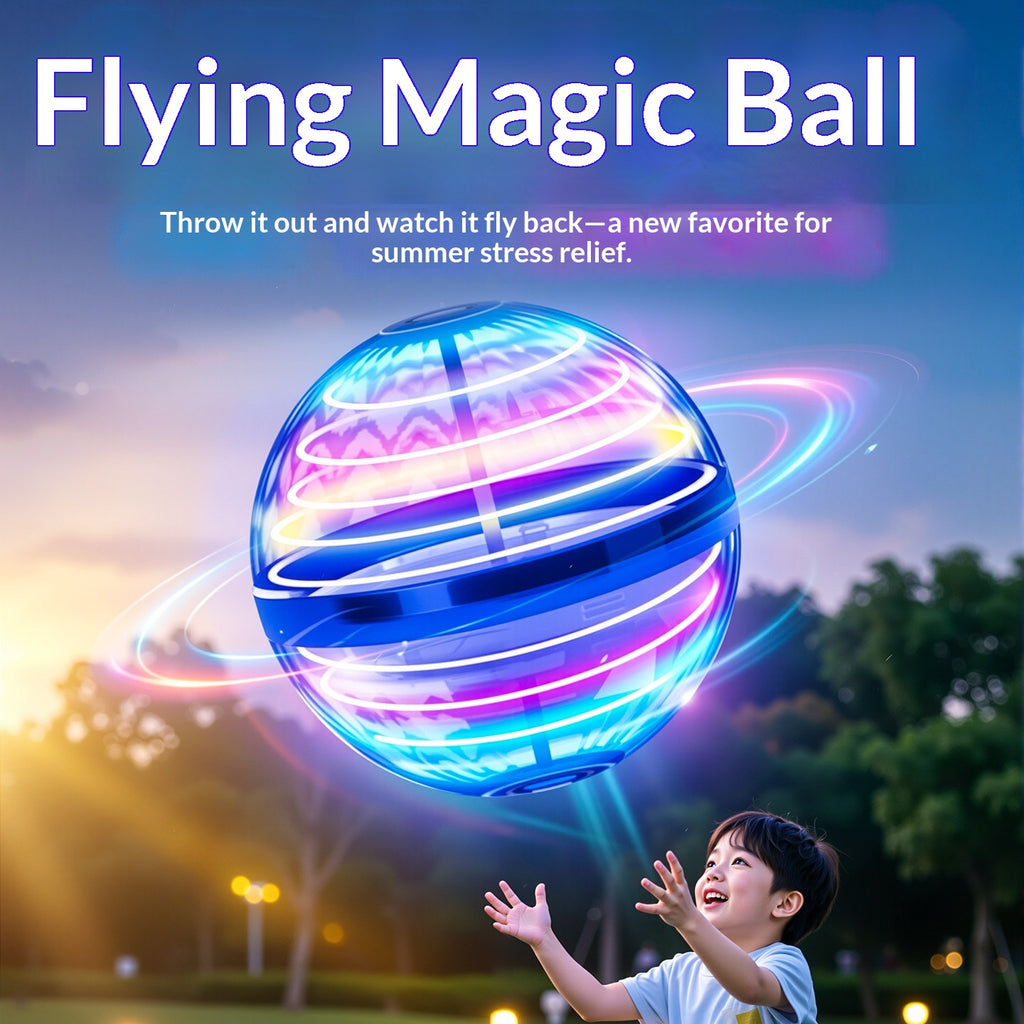 UFO Smart-Sensing Flying Ball - Fun Spiky Massage Toy
