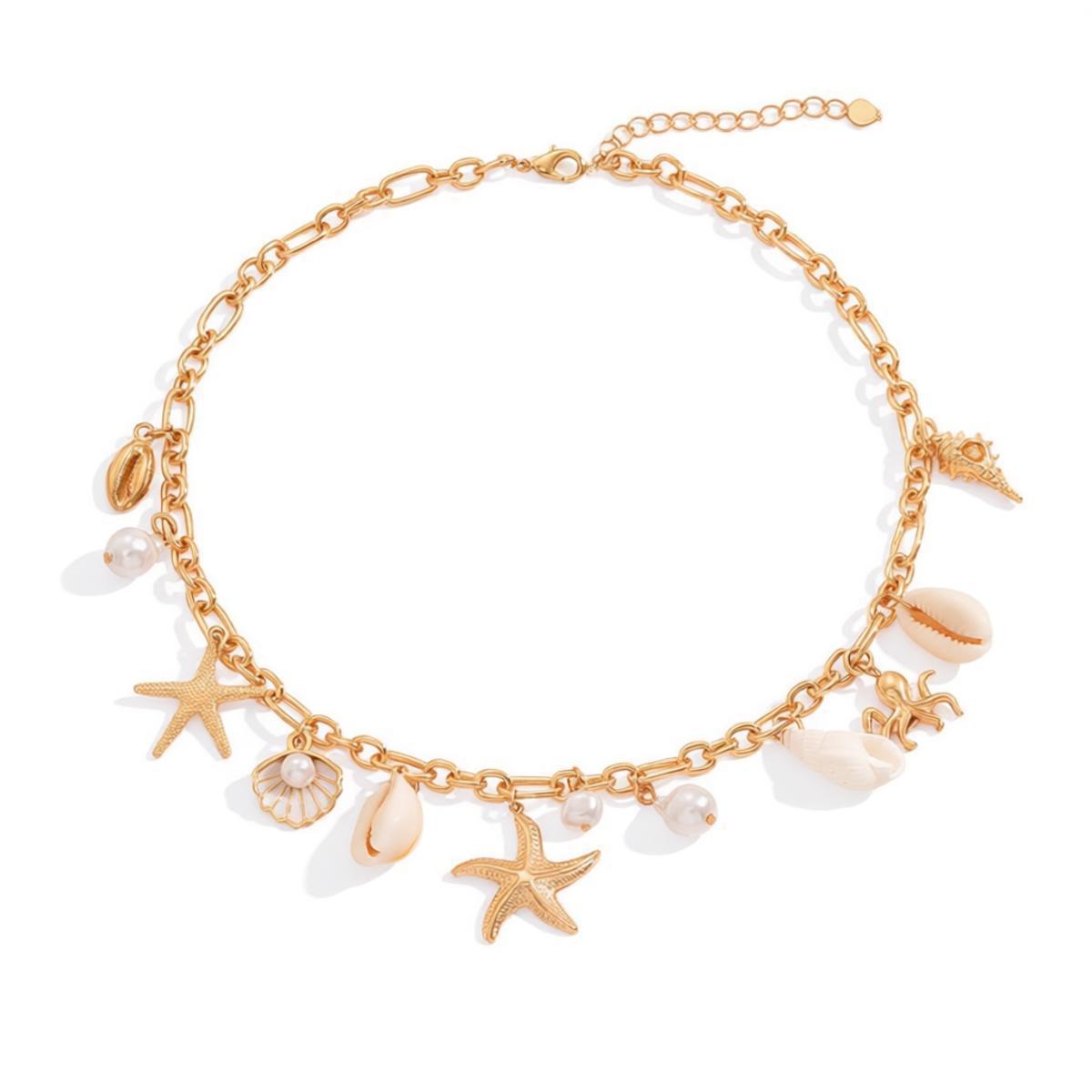 Bohemian Summer Beach Shell Necklace for Women