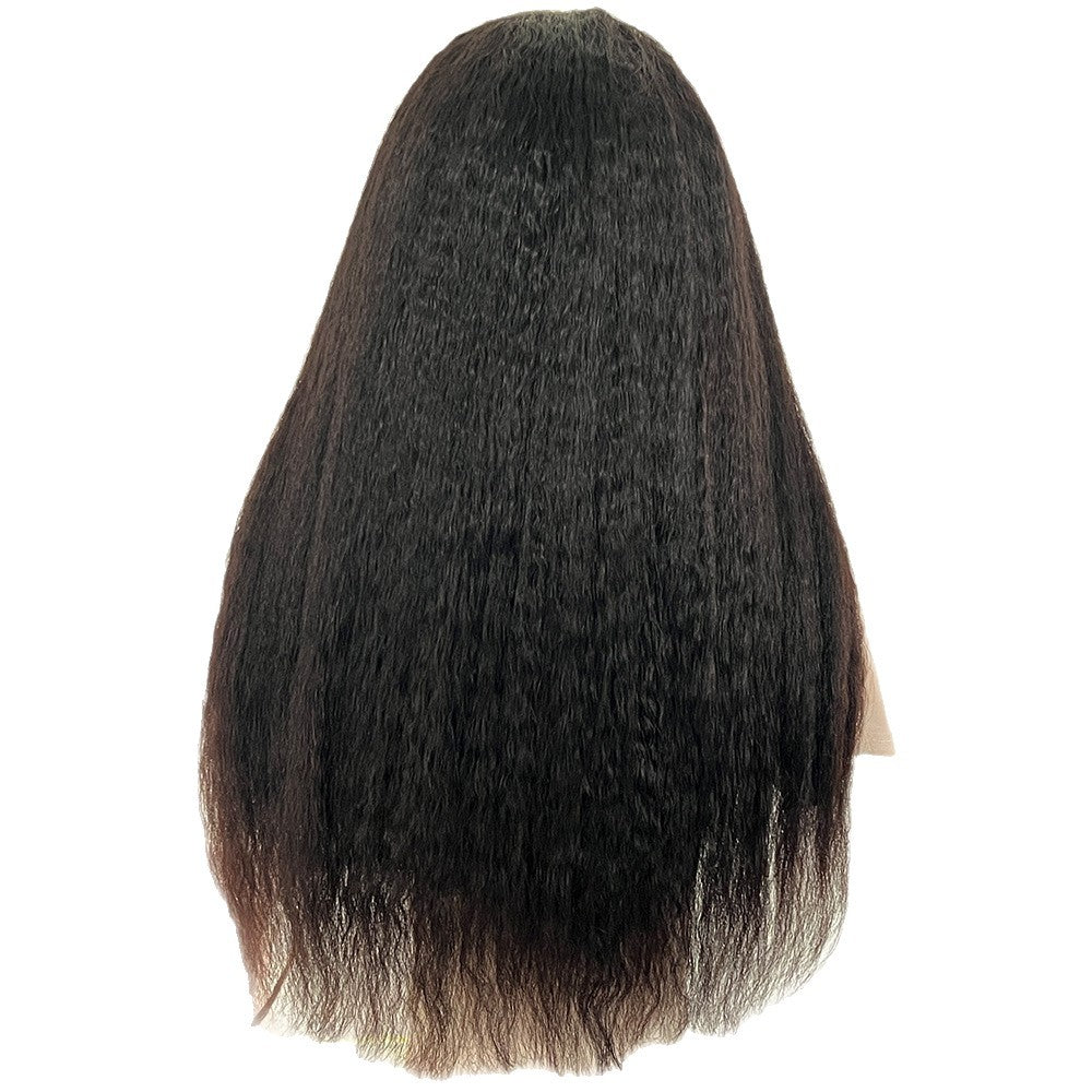 Womens Natural-color Human Hair Wig for Effortless Style