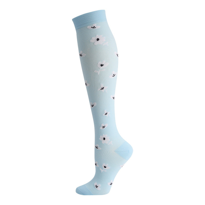 High Elasticity Compression Rope Running Calf Socks for Women