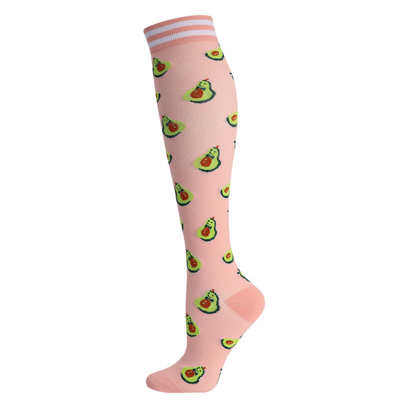 High Elasticity Compression Rope Running Calf Socks for Women