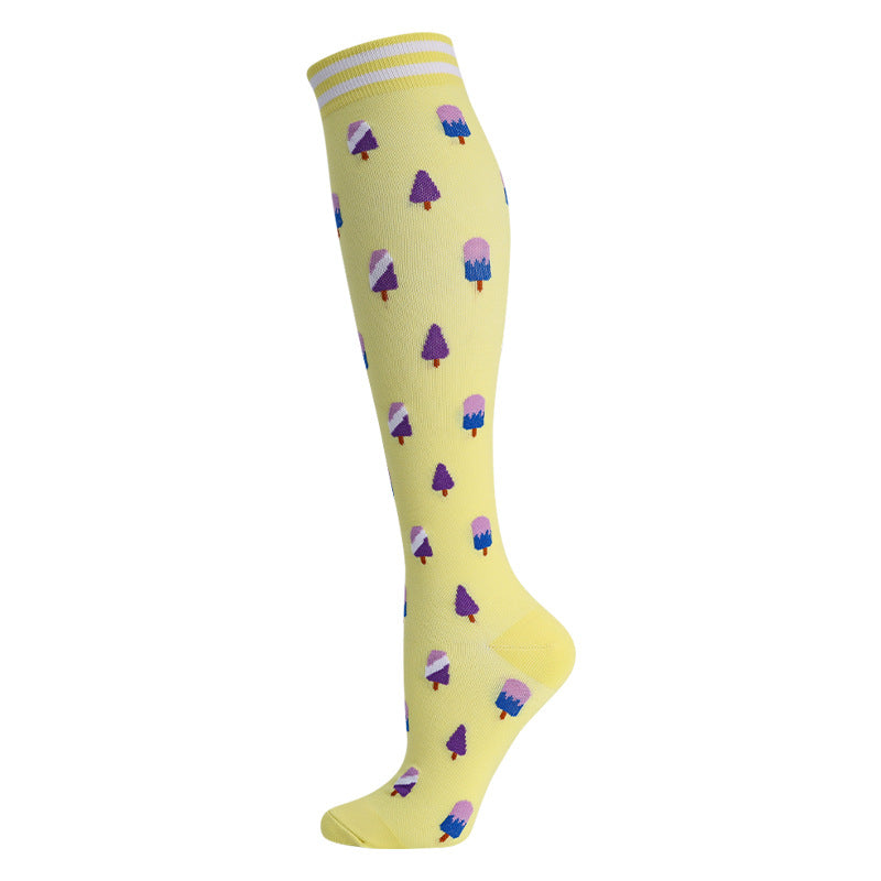 High Elasticity Compression Rope Running Calf Socks for Women