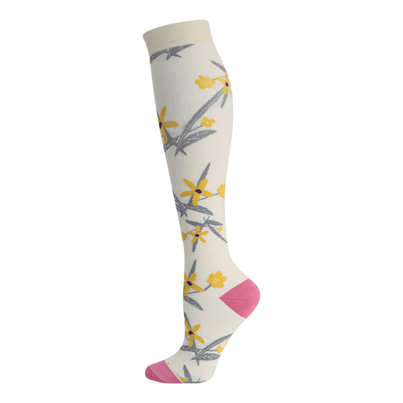 High Elasticity Compression Rope Running Calf Socks for Women