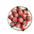 Nepal Handmade Wool Felt Peach Fruit Keychain Pendant Gift