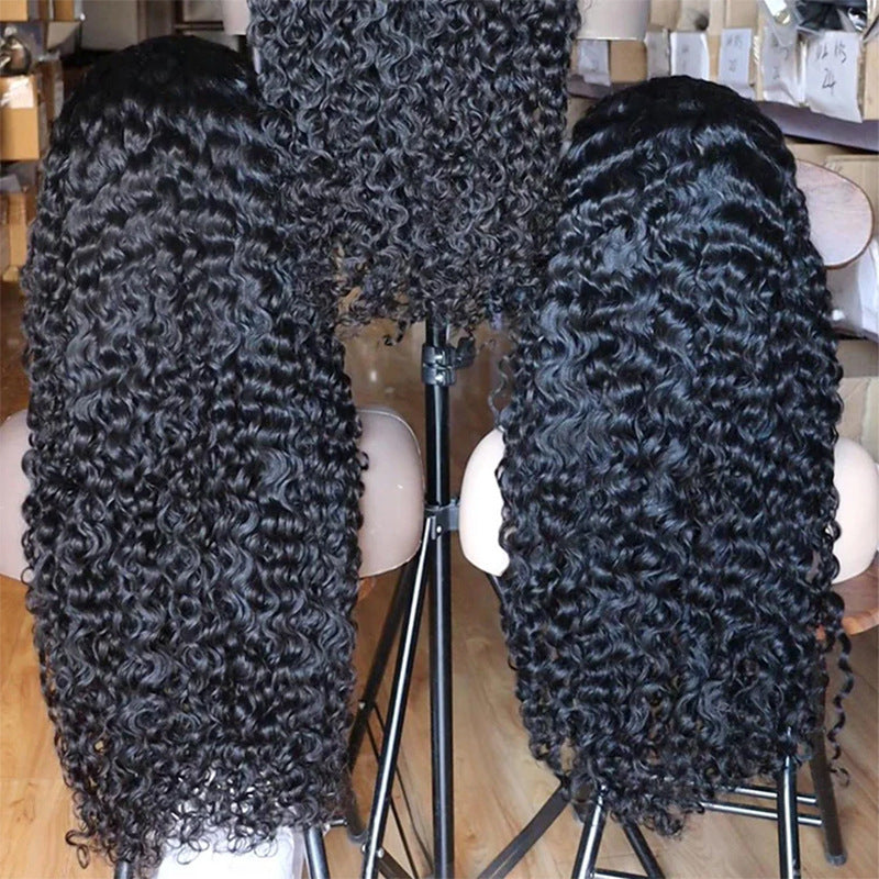 Burmese Curly Glueless Wig Human Hair SDD for Effortless Style