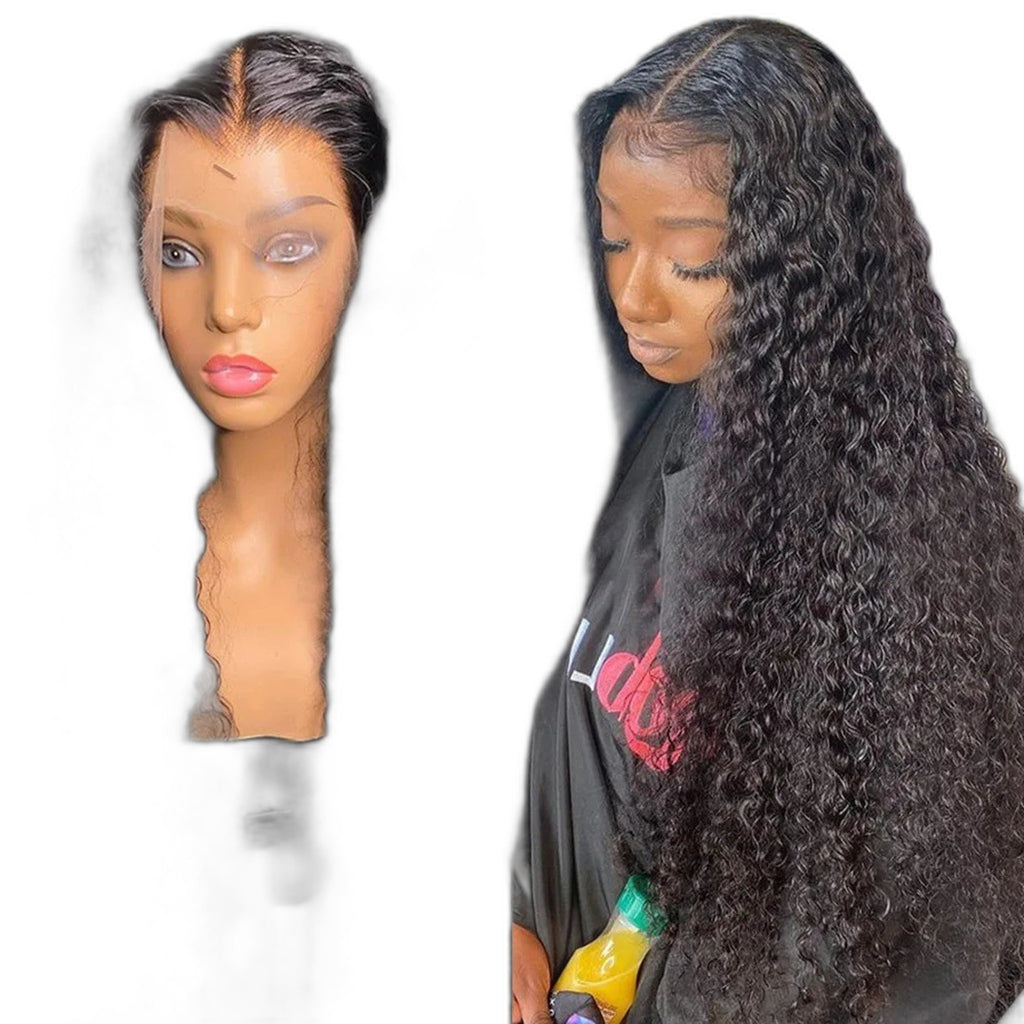 Womens Frontal Water-wave Curly Wig - Effortless Style