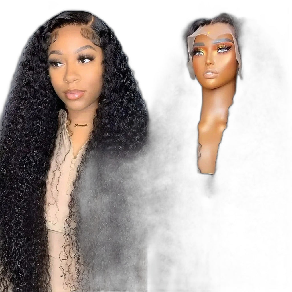 Womens Frontal Water-wave Curly Wig - Effortless Style