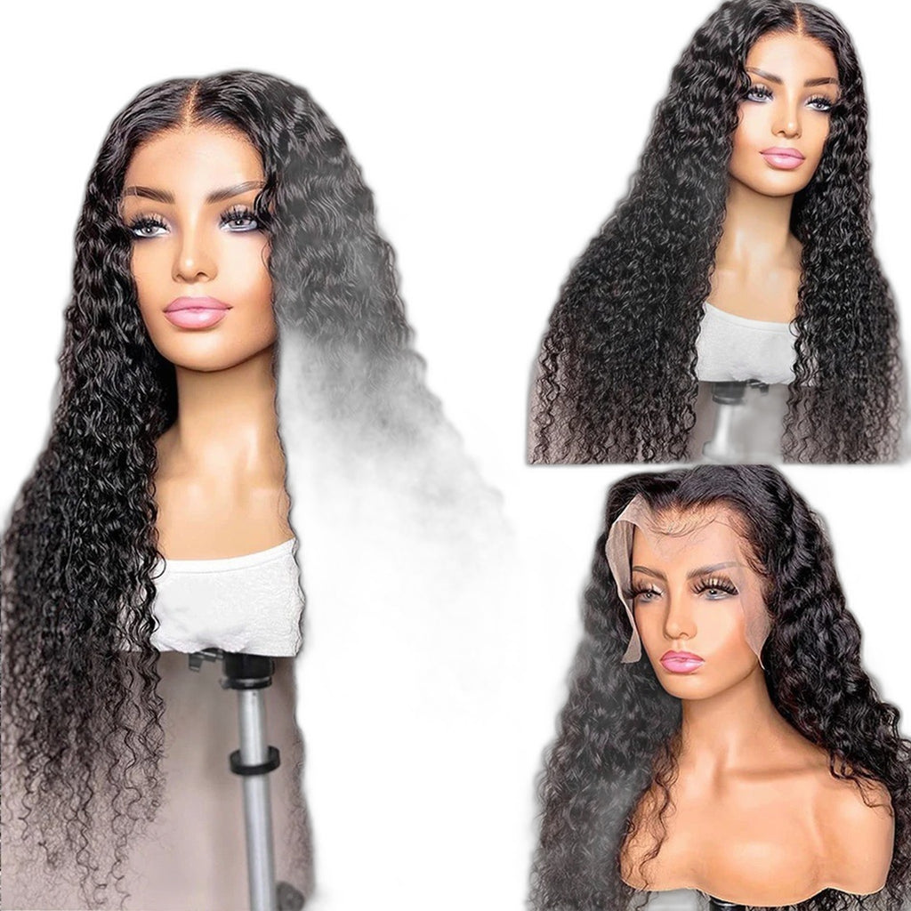Womens Frontal Water-wave Curly Wig - Effortless Style