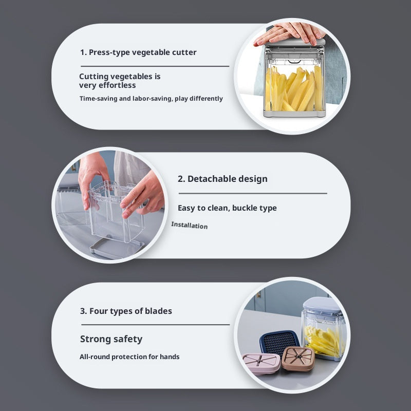 Dedicated Slicing Tool Radish And Cucumber Dicer for Home Use