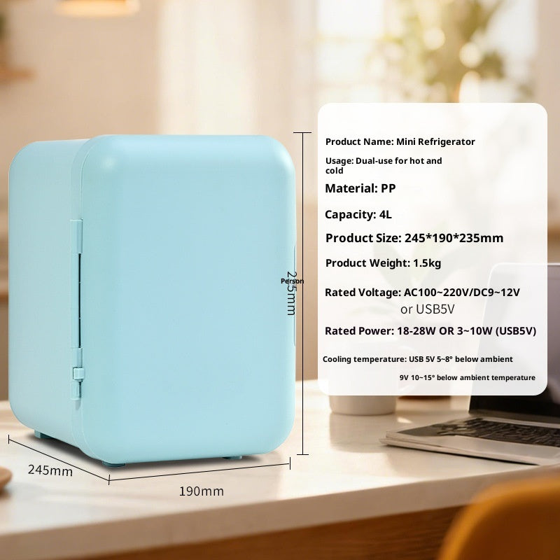 Car-mounted Mini Fridge Cosmetic Refrigerator for On-the-Go Glam