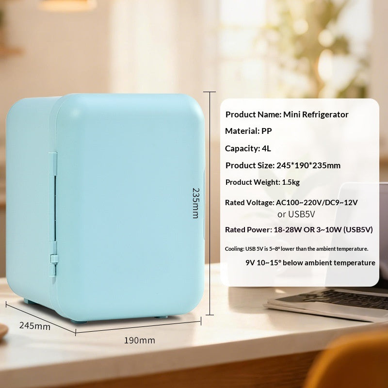 Car-mounted Mini Fridge Cosmetic Refrigerator for On-the-Go Glam