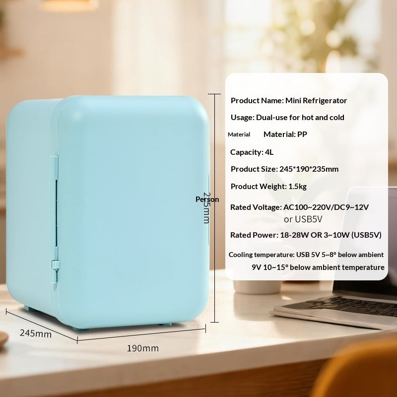 Car-mounted Mini Fridge Cosmetic Refrigerator for On-the-Go Glam