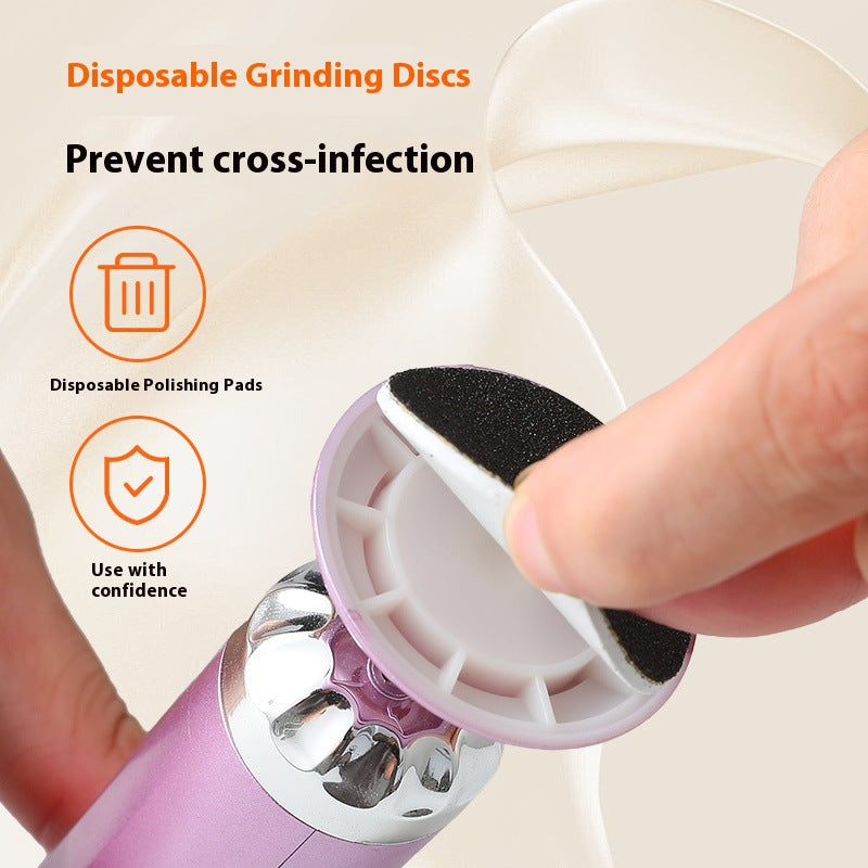Household Portable Electric Foot File for Smooth Feet