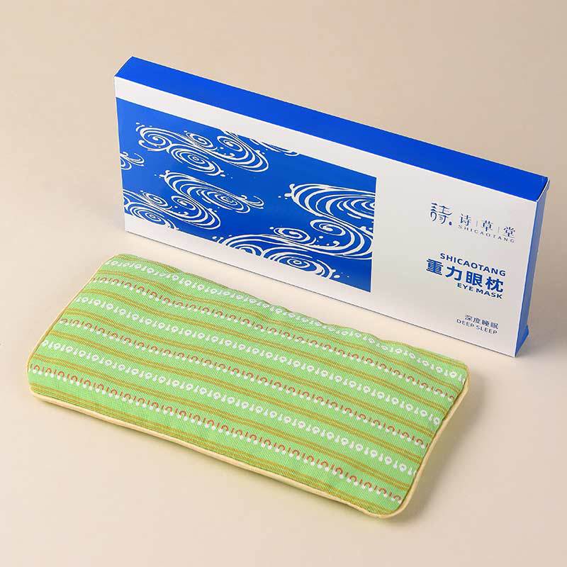 Gravity Eye Pillow with Cassia Seeds for Light-Blocking Sleep