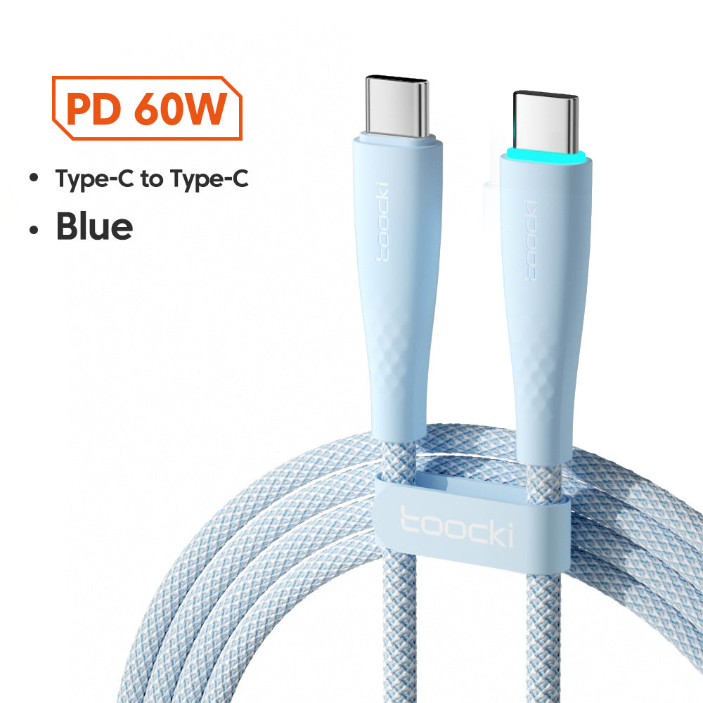 USB-C to USB-C Fast-Charging Cable with LED Lighting